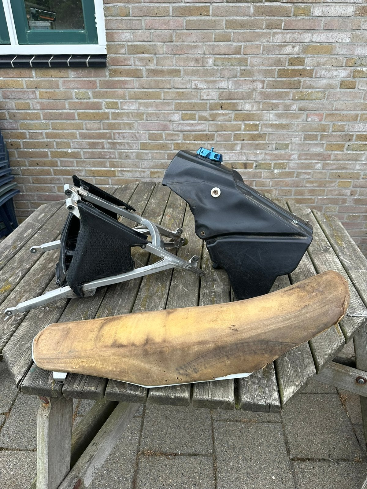 VDLaar kit Yamaha YZ125 YZ250 - Tank, Subframe, Zadel, Ophalen of Verzenden, Gebruikt