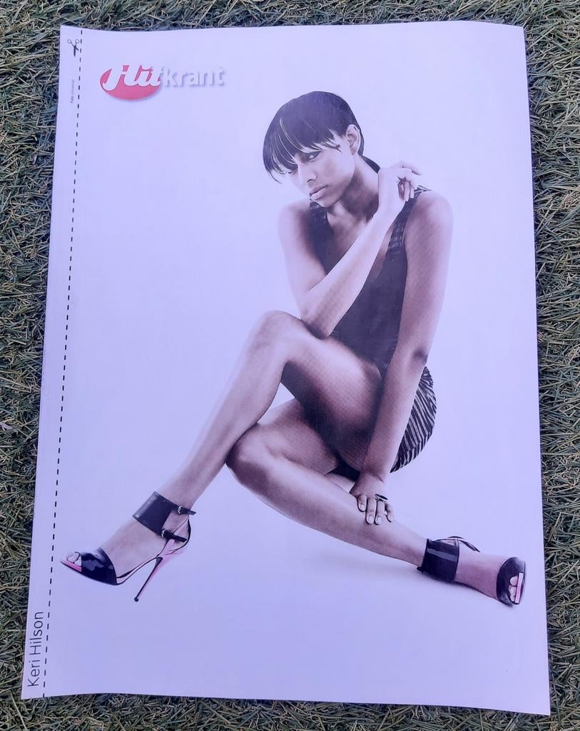 Poster A4 Hitkrant 2009 Keri Hilson, Verzamelen, A4 of kleiner, Ophalen of Verzenden, Muziek, Rechthoekig Staand