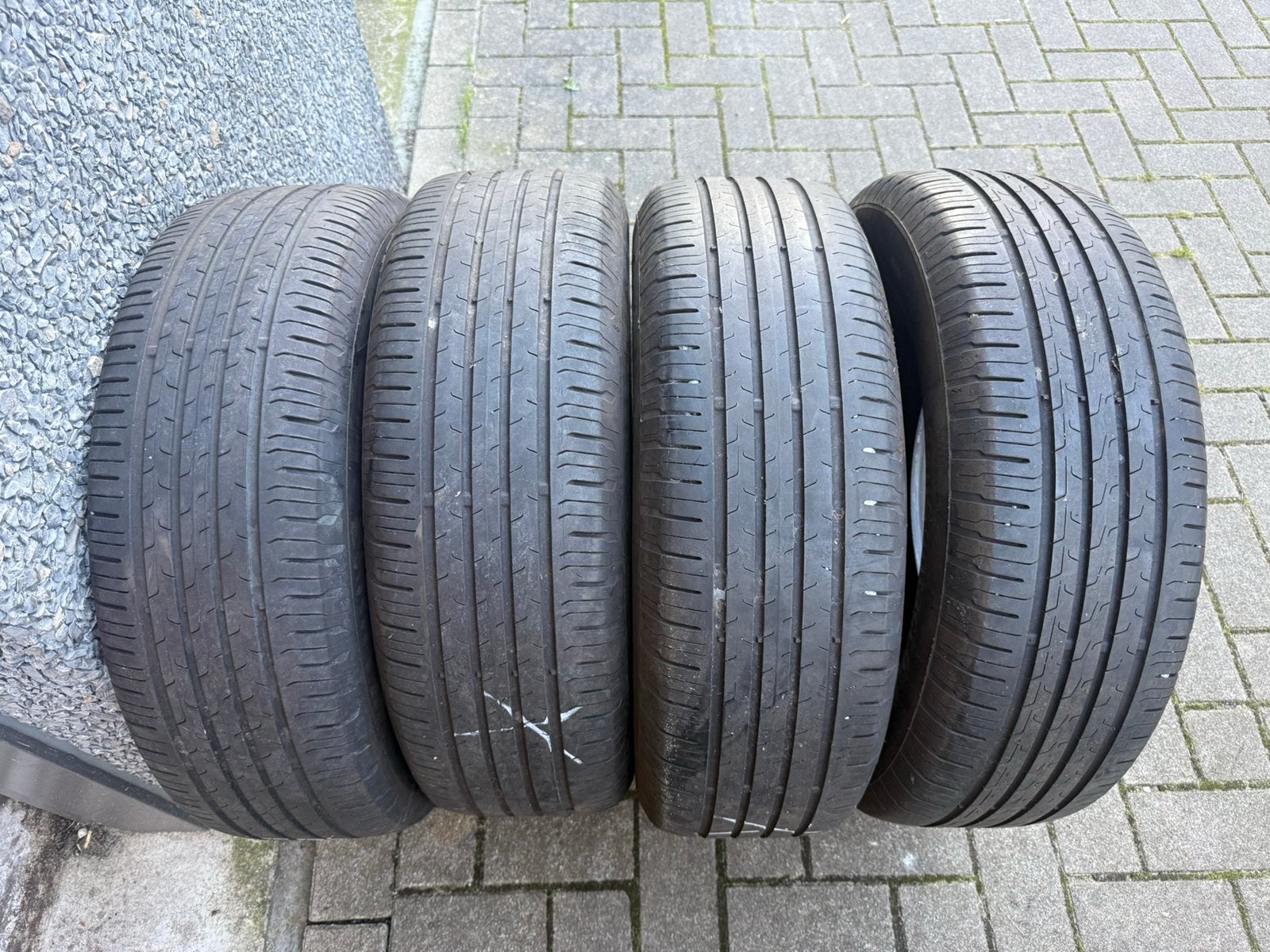 4x Continental EcoContac 6 215/65R16H banden, Auto-onderdelen, 215 mm, 16 inch, Ophalen of Verzenden, Band(en)