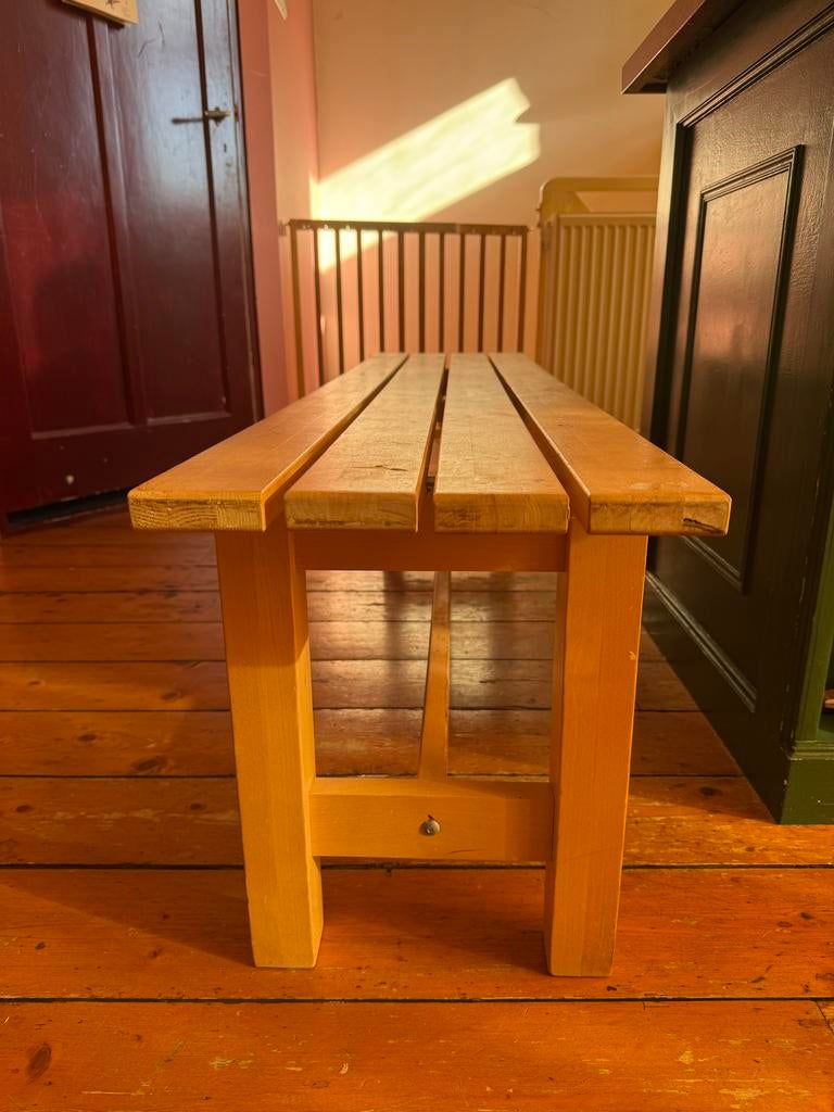 IKEA Norden houten bankje - Massief hout, Huis en Inrichting, Stoelen, Gebruikt, Hout, Ophalen
