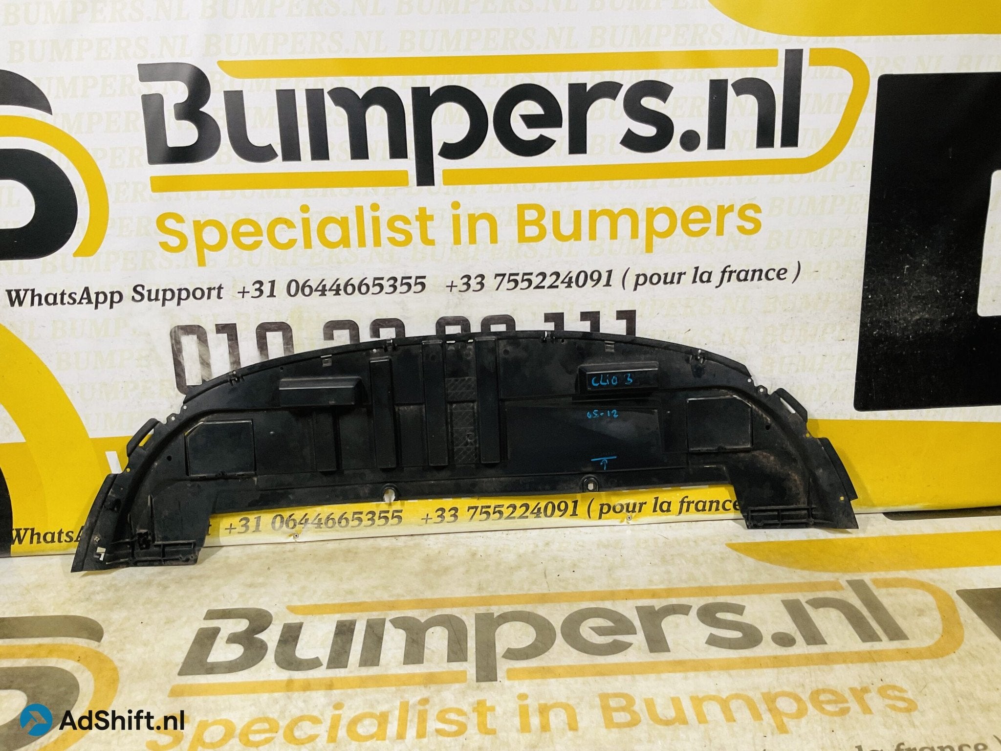 Onderplaat Renault Clio 3 2005-2012 8200682328 Bumperlip 2-R, Bumper