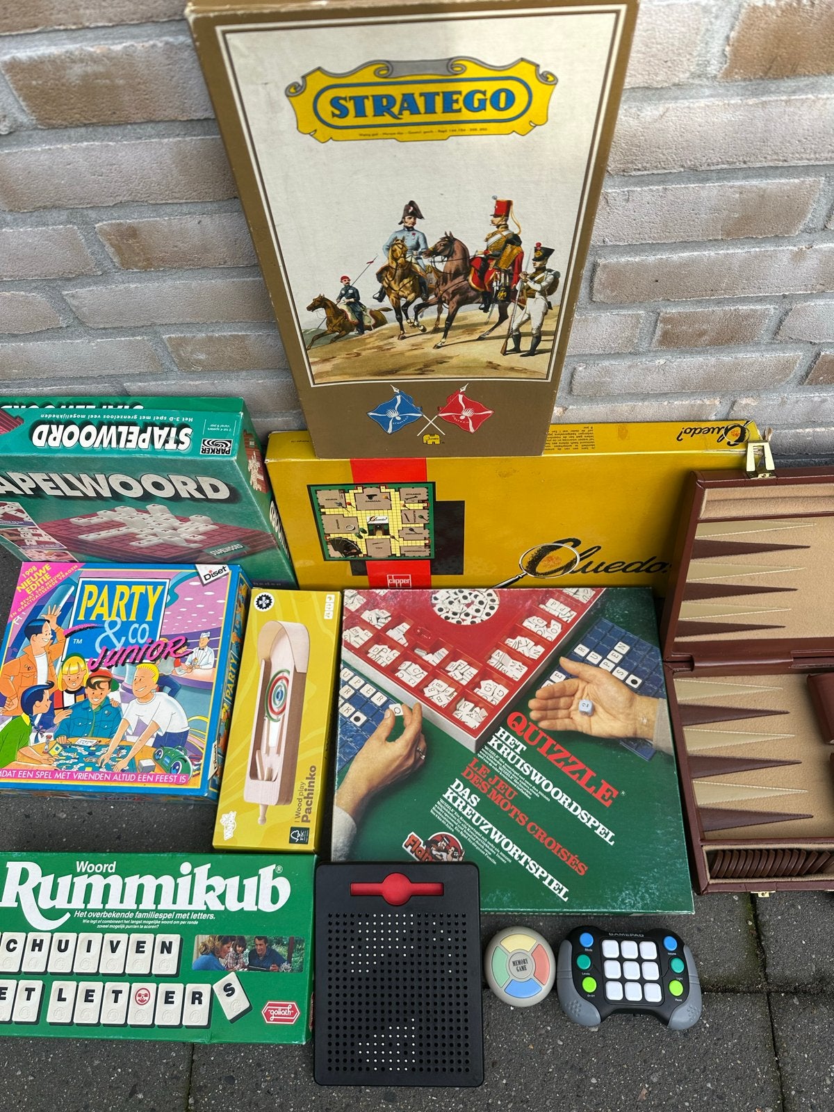 Diverse Bordspellen: Stratego, Rummikub, Cluedo, Party & Co, Een of twee spelers, Ophalen of Verzenden, Gebruikt