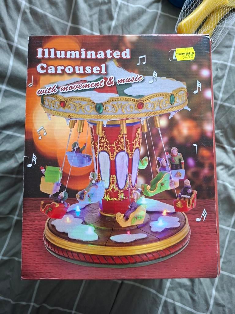 Kerst carrousel, met muziek en verlichting, Diversen, Ophalen