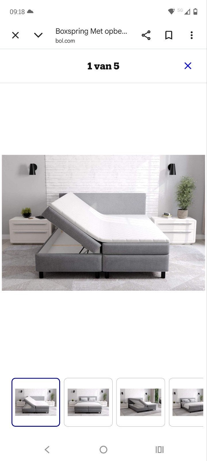 Gezocht: Boxspring 120x200 met opbergruimte, Nieuw, Ophalen of Verzenden, 120 cm, 200 cm