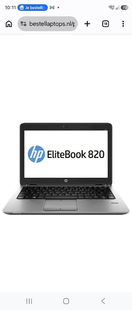 Hp elitebook g2 820 i5, Ophalen, 2 tot 3 Ghz, 12 inch, Zo goed als nieuw