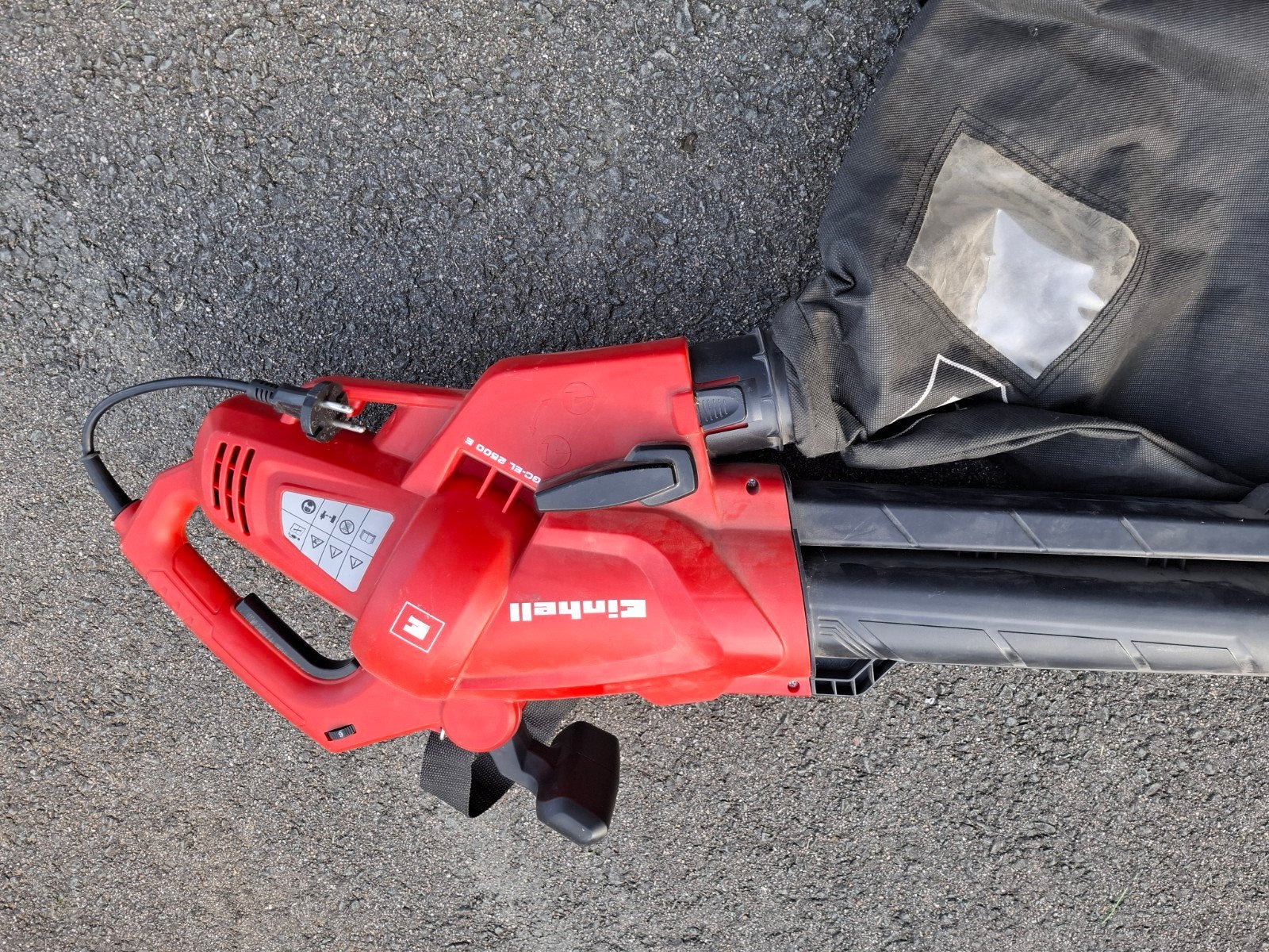 Einhell bladblazer en zuiger - Zo goed als nieuw, Met opvangzak, Handgedragen, Einhell, Ophalen of Verzenden