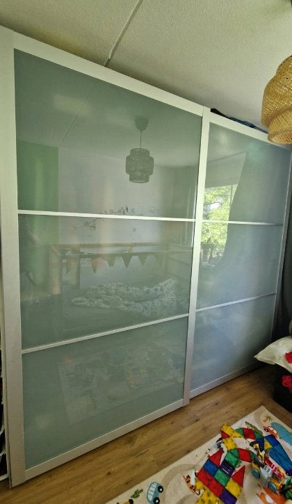 IKEA PAX kledingkast - 250 cm breed - schuifdeuren, Ophalen, Met plank(en), Gebruikt, 200 cm of meer
