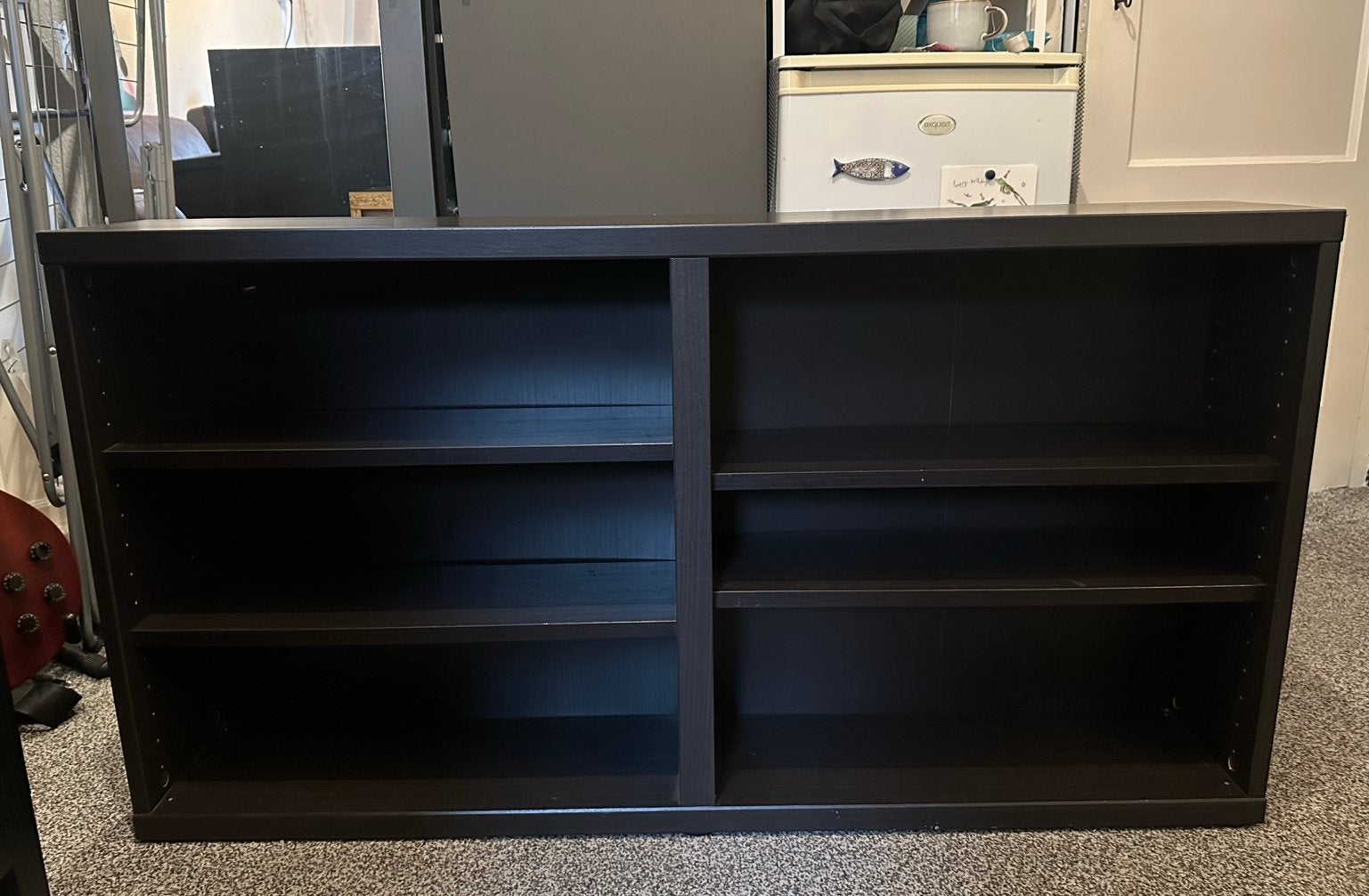 Wandmeubel - lage kast, Huis en Inrichting, Kasten | Wandmeubels, Ophalen, Gebruikt, Minder dan 150 cm, Minder dan 25 cm