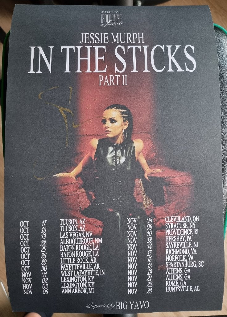 Jessie Murph - In The Sticks Part 2 - 11 x 17 inch signed, Ophalen of Verzenden, Nieuw, Poster, Artwork of Schilderij, Gesigneerd