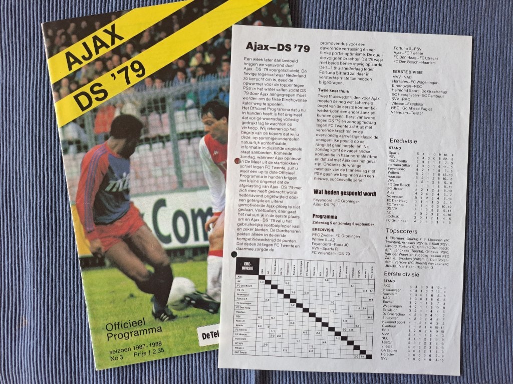 programma Ajax - DS'79 (met inlegvel), Verzamelen, Ophalen of Verzenden, Zo goed als nieuw, Ajax, Boek of Tijdschrift