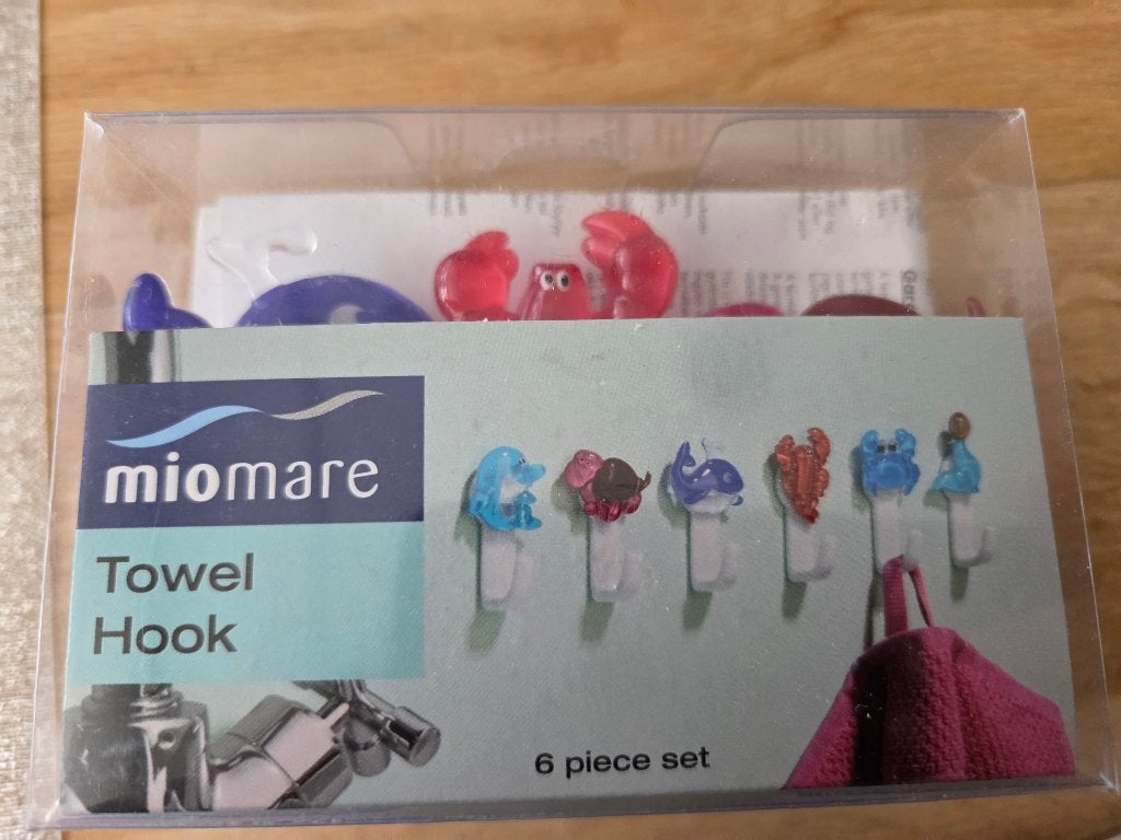 Miomare Handdoekenhaken voor Kinderen- 6 delig set, Meerkleurig, Overige merken, Nieuw, Ophalen of Verzenden
