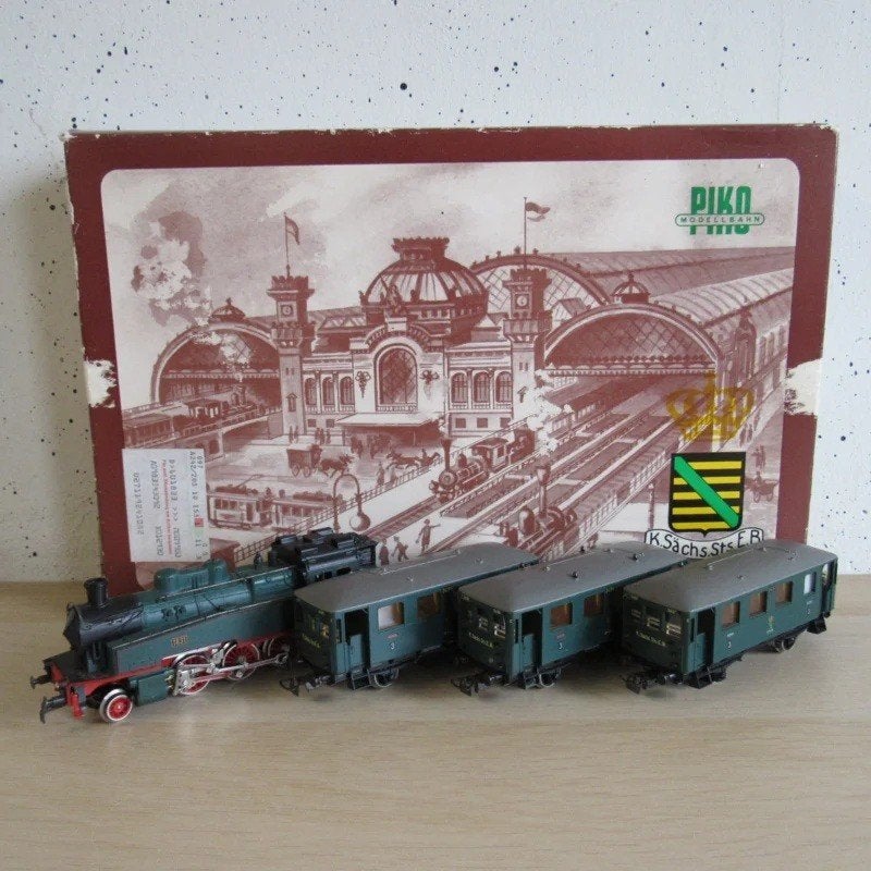 Piko 601 833 K. Sachs. Sts.E.B. treinset in ovp, Ophalen, Gelijkstroom, Piko, Analoog