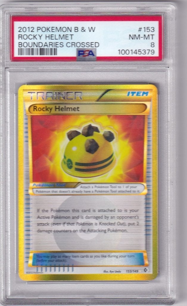 Rocky Helmet (153/149) PSA 8, Verzenden, Nieuw, Losse kaart, Foil