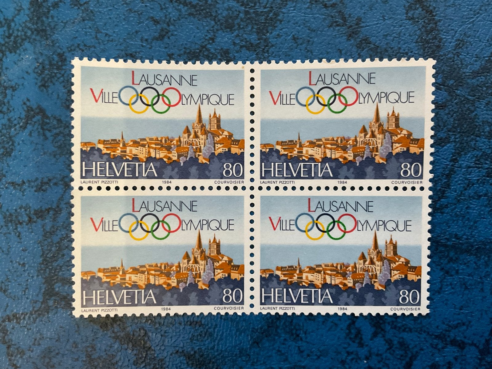 Zwitserse postzegels 1984 - Lausanne Olympische Stad (4-blok, Postzegels en Munten, Verzenden, Postfris