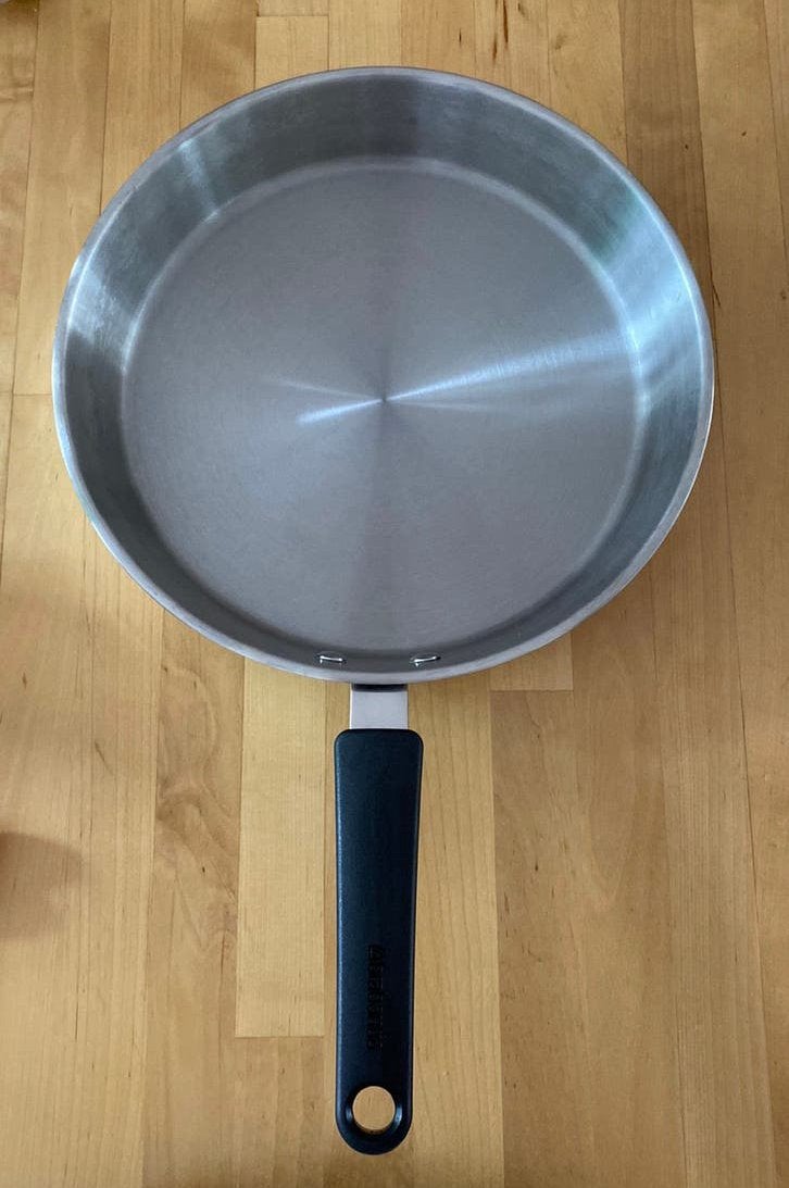 Rvs brabantia koekenpan 28 cm, Ophalen of Verzenden, Zo goed als nieuw, Rvs