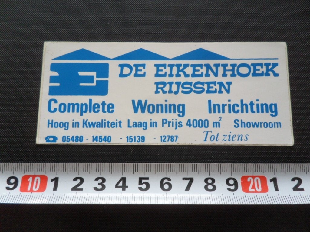 sticker Rijssen DE EIKENHOEK Complete Woning Inrichting, Ophalen, Zo goed als nieuw