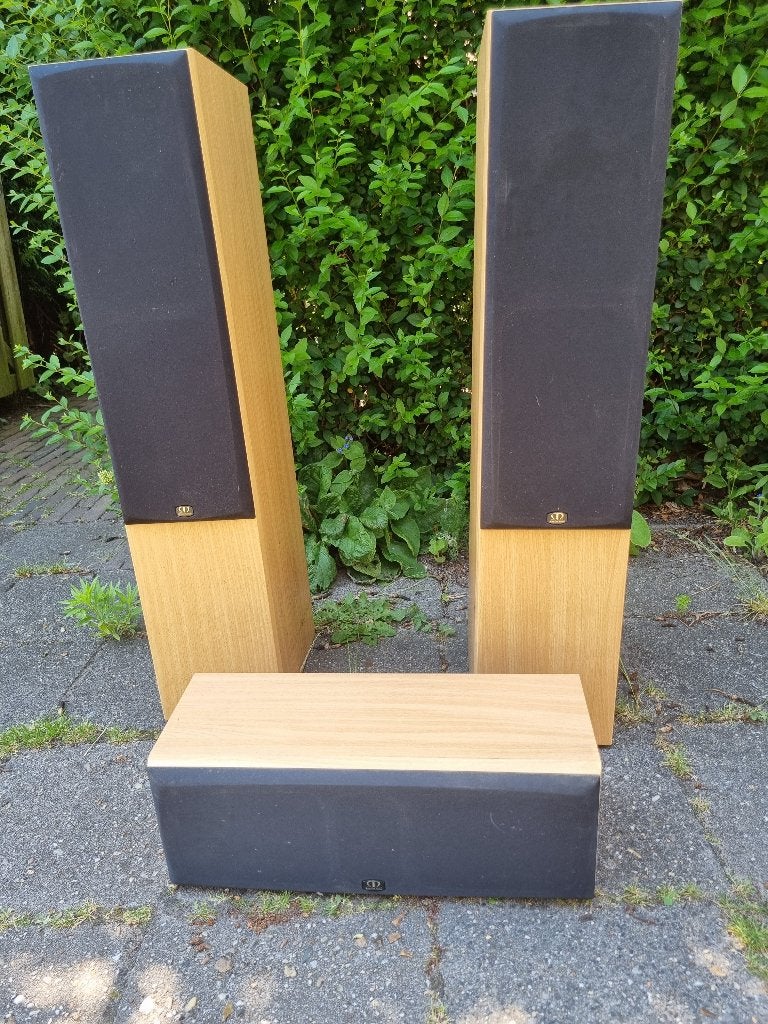 Monitor Audio Bronze B4 speakerset, Gebruikt, 60 tot 120 watt, Front, Rear of Stereo speakers, Ophalen