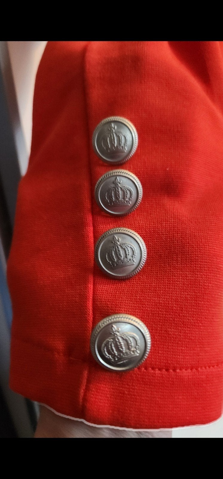 LIV Colbert Jasje XL coral/rood jogging stof met stretch, Maat 46/48 (XL) of groter, Ophalen of Verzenden, Jasje, LIV