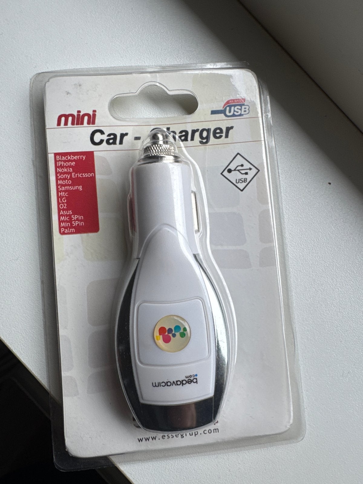 Mini USB autolader voor diverse telefoons, Ophalen of Verzenden, Nieuw