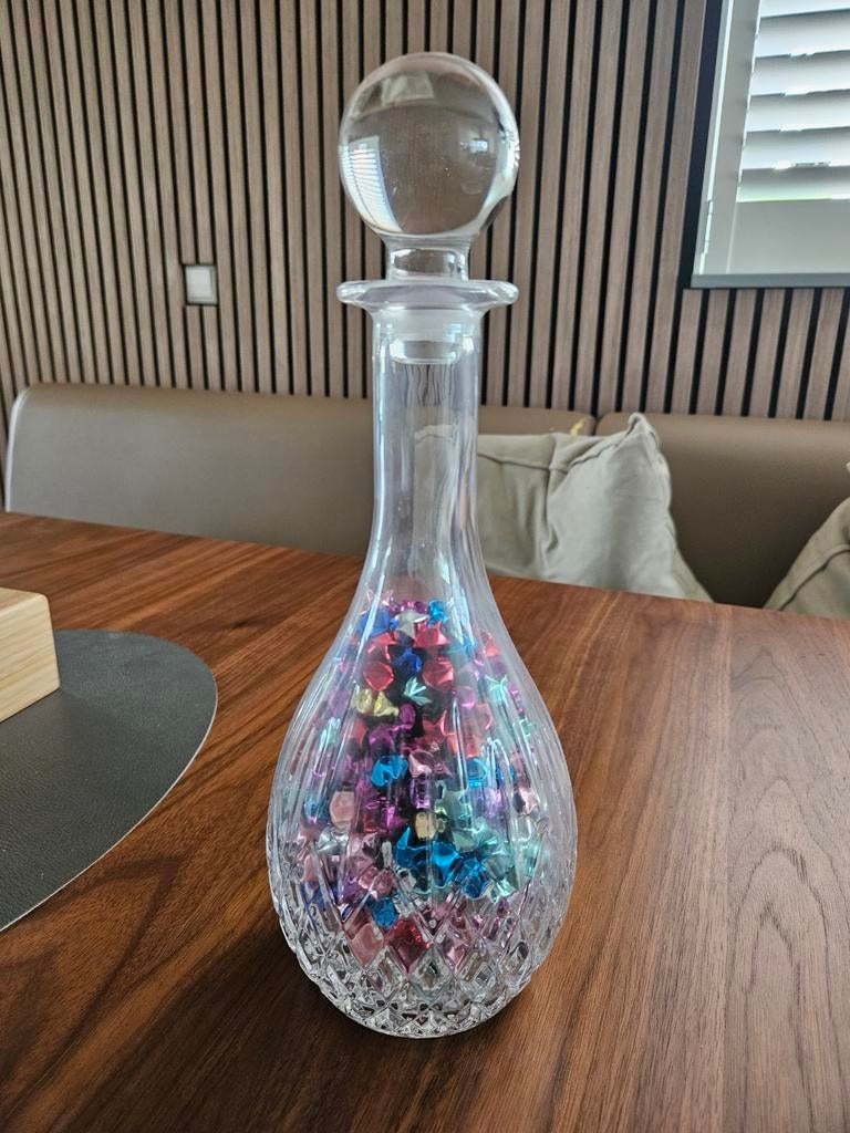 Glazen karaf met dop, Ophalen of Verzenden