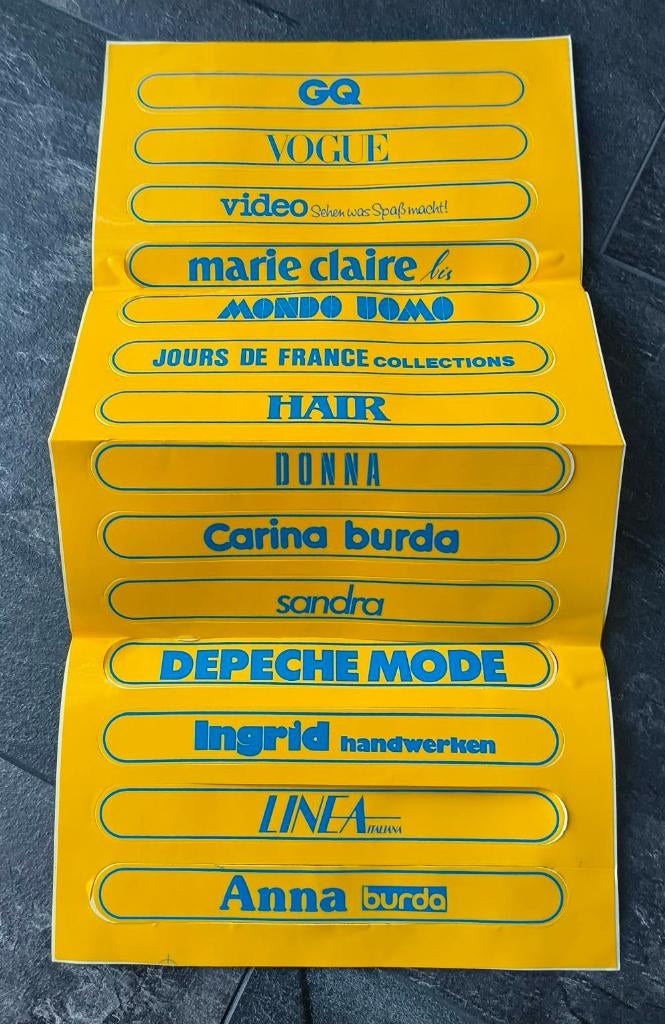 Stickervel diverse winkels, Ophalen of Verzenden, Zo goed als nieuw, Bedrijf of Vereniging