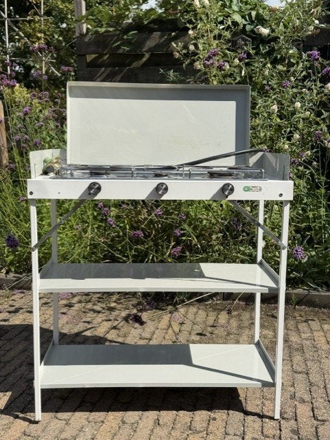 Campinggasstel met meubel, Ophalen, Gebruikt