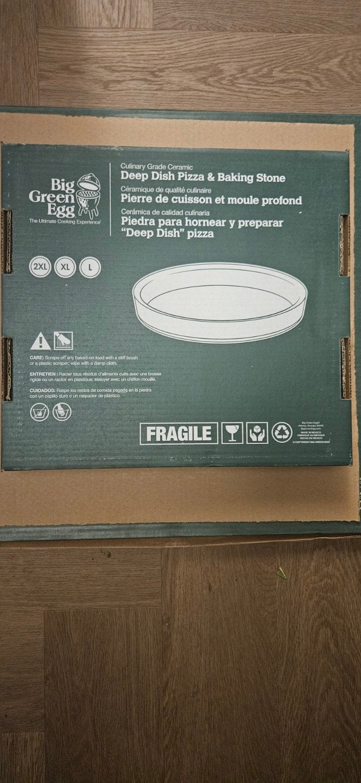 Big Green Egg Deep Dish Pizza & Baking Stone (L), Ophalen of Verzenden, Nieuw, Big Green Egg (origineel)
