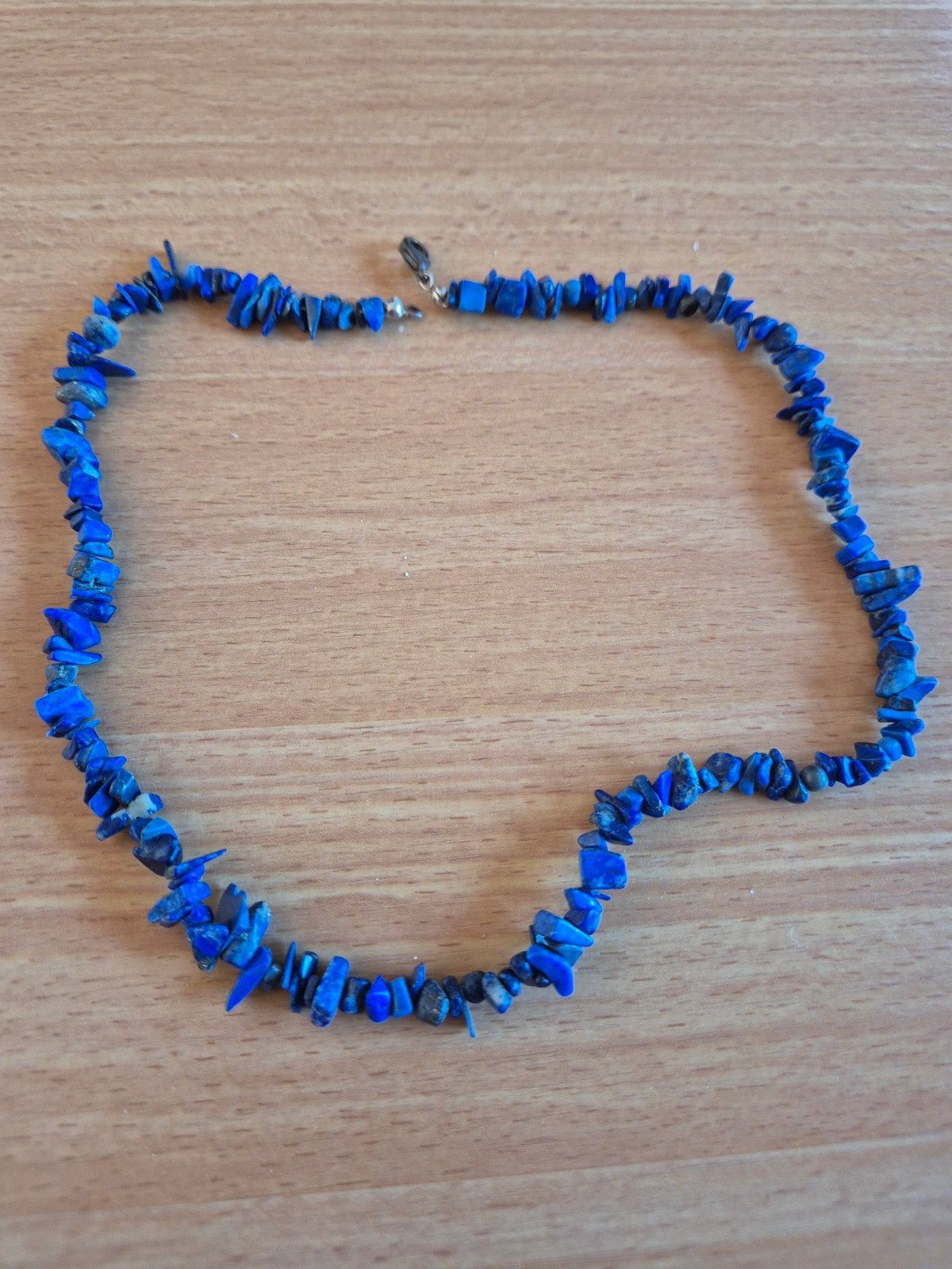 Prachtige Lapis Lazuli ketting - Blauw edelsteen, Sieraden, Tassen en Uiterlijk, Kettingen, Gebruikt, Blauw, Ophalen of Verzenden