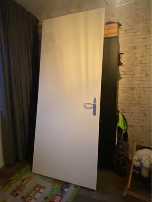 Opdekdeur, Ophalen, Zo goed als nieuw, Binnendeur, 215 cm of meer
