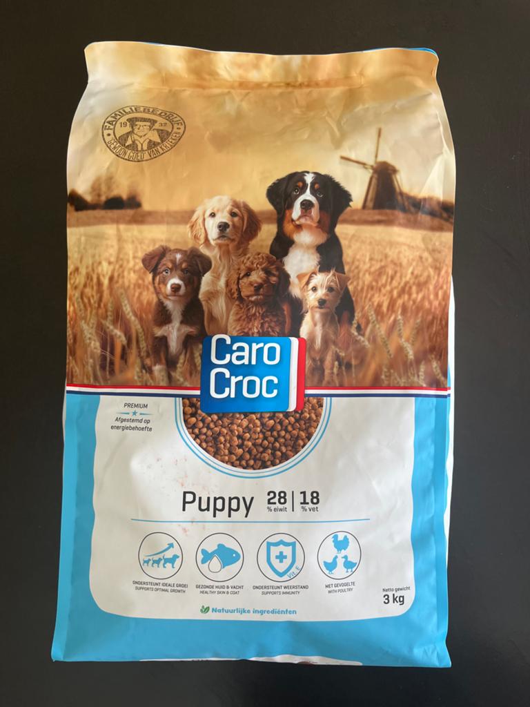 Caro Croc puppy brokken dichte zak 3kg, Dieren en Toebehoren, Dierenvoeding, Ophalen of Verzenden, Hond