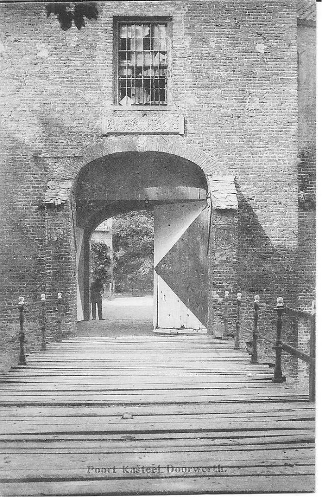 Poort Kasteel Doorwerth., Ophalen of Verzenden, Voor 1920, Ongelopen, Gelderland
