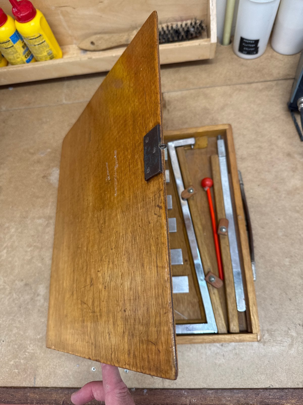 Vintage xylofoon in houten kist - Schalkwijk, Ophalen of Verzenden, Gebruikt