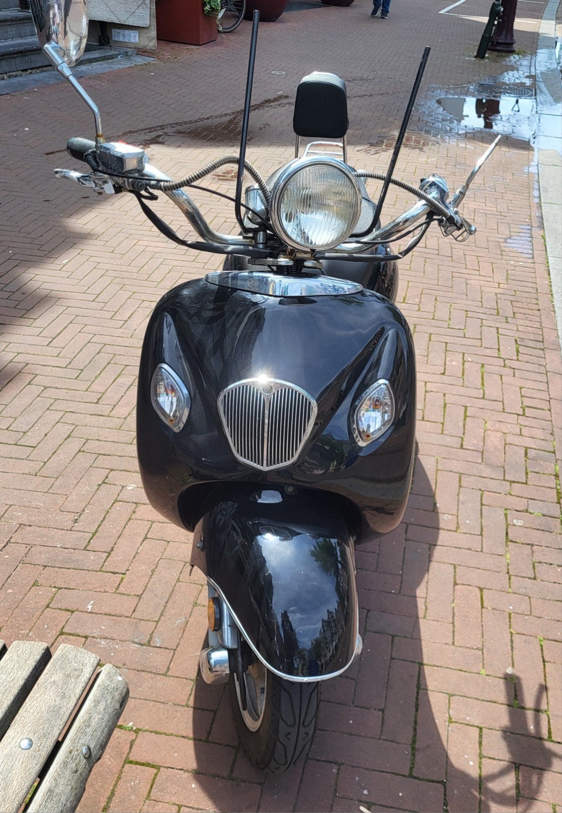 La Souris Grande Retro 2021,  zwart, 2814 KM, Fietsen en Brommers, Scooters | Overige merken, Ophalen, Gebruikt, La Souris, Maximaal 45 km/u