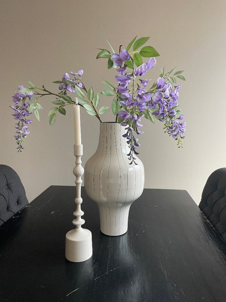 Light en Living vaas Sindo, Ophalen, Kunststof, Gebruikt, Wit