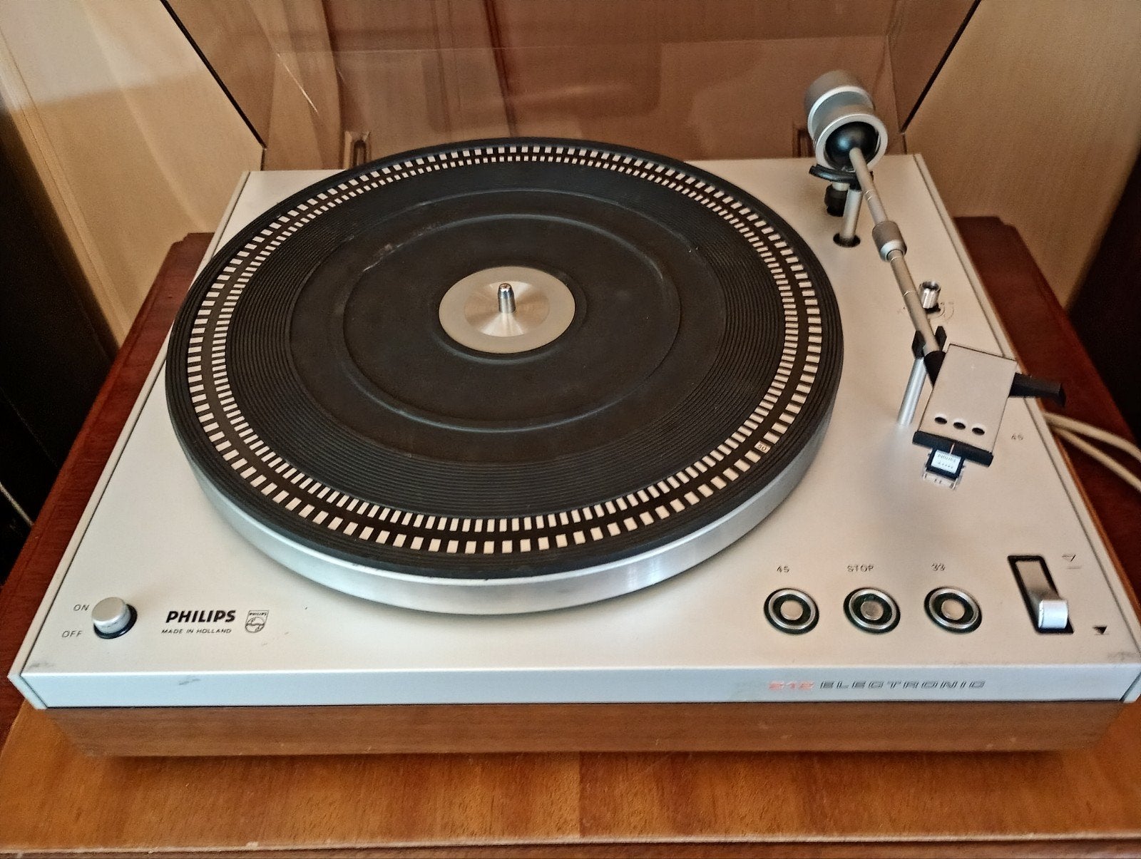 Philips 212 Electronic, Audio, Tv en Foto, Platenspelers, Ophalen, Philips, Gebruikt, Automatisch