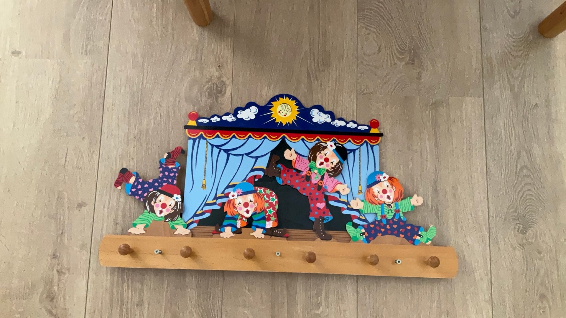 Kapstok kinderen hout duitse makelarij, Kinderen en Baby's, Gebruikt, Overige merken, Ophalen of Verzenden, Kapstokje