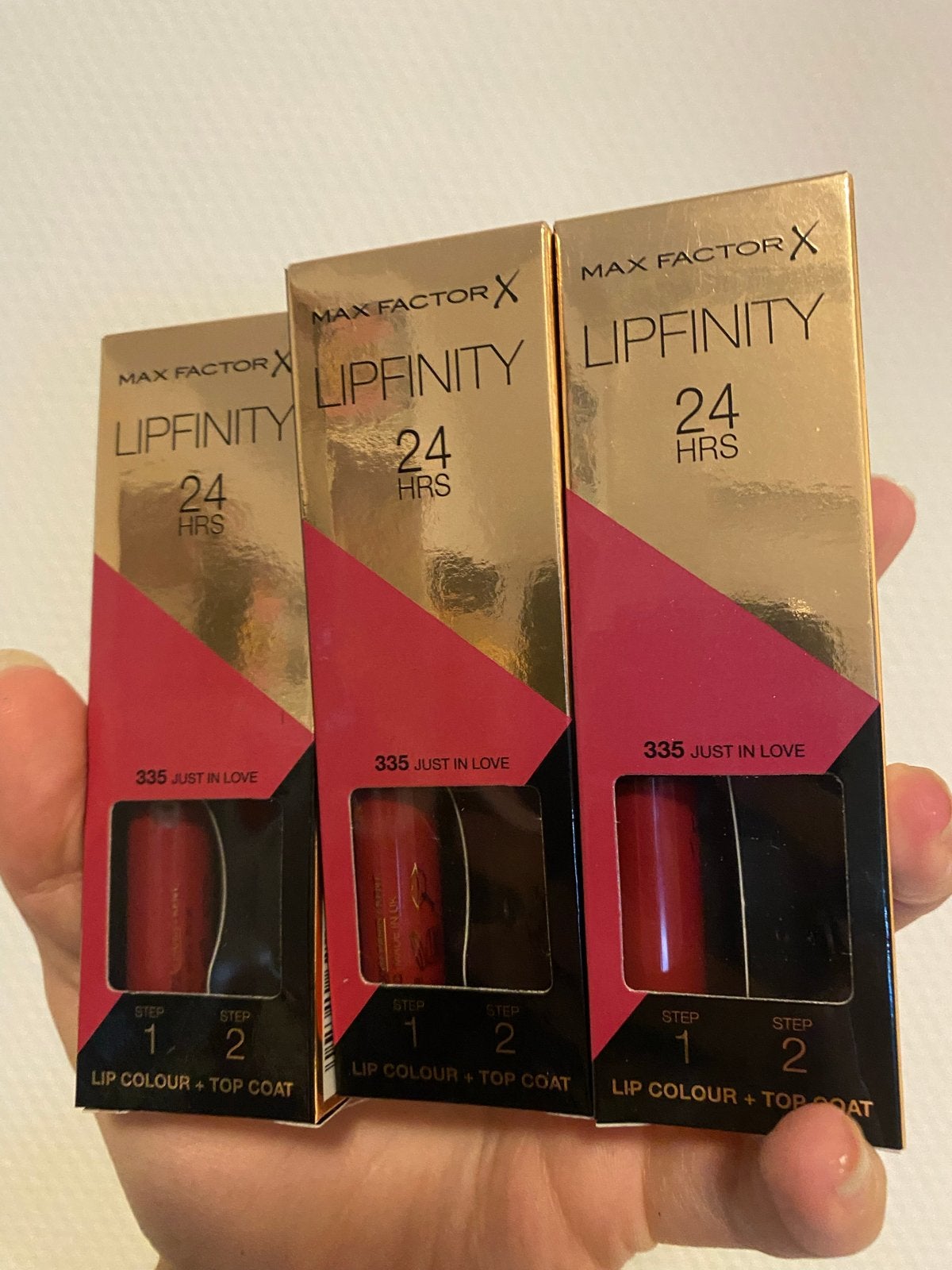 Max Factor Lipfinity 24 HRS - 335 Just in Love (zonder topco, Lippen, Nieuw, Ophalen of Verzenden, Make-up