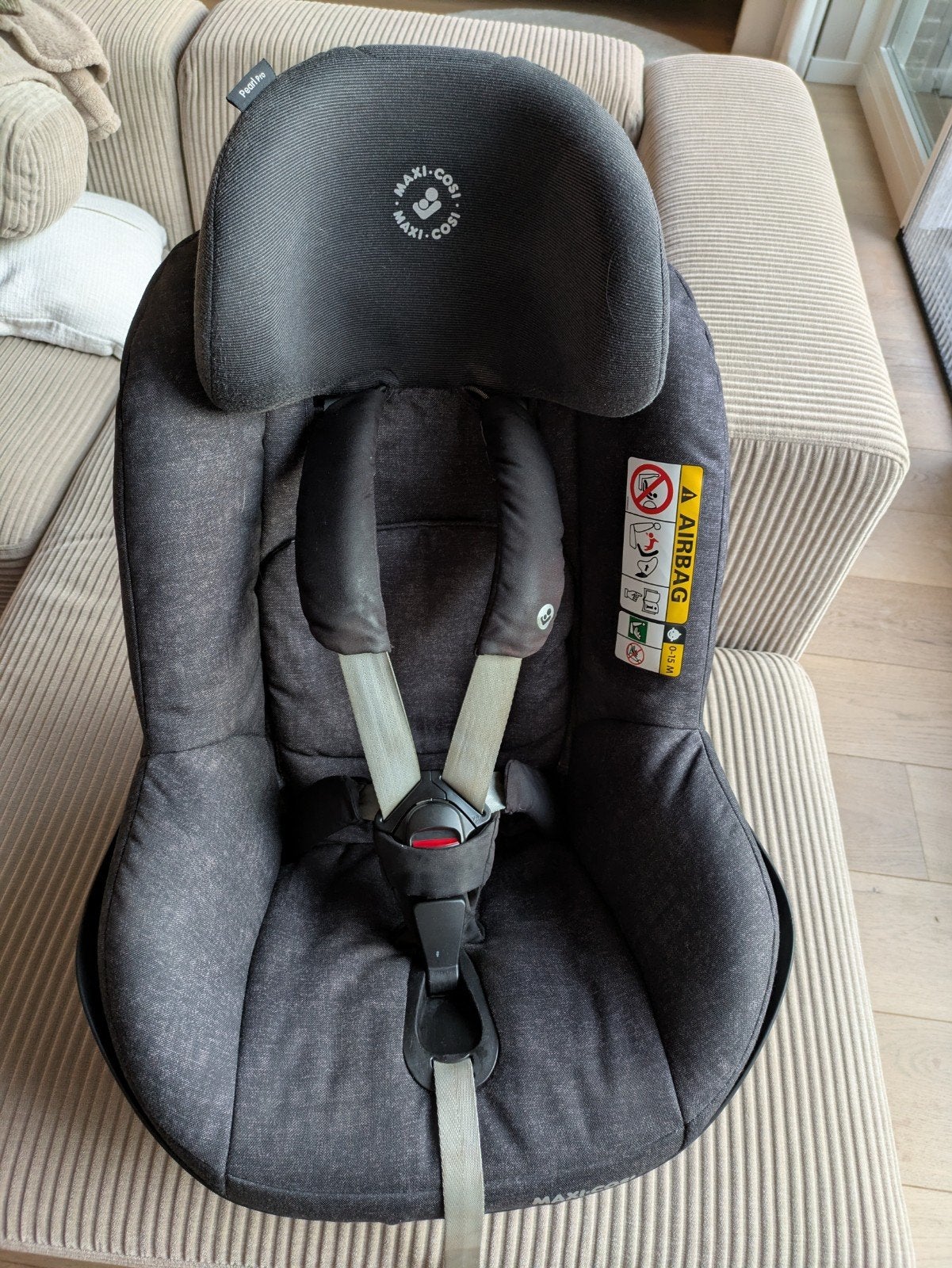 Maxi-cosi Pearl Pro i-Size autostoeltje incl. handleiding, Ophalen, Gebruikt, 9 t/m 18 kg, Slaapstand