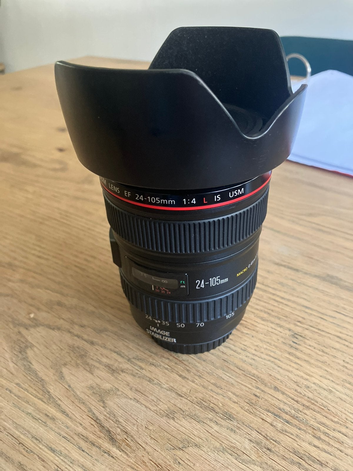Canon EF 24-105mm f/4 L IS USM met zonnekap, Audio, Tv en Foto, Fotografie | Lenzen en Objectieven, Ophalen of Verzenden, Zo goed als nieuw