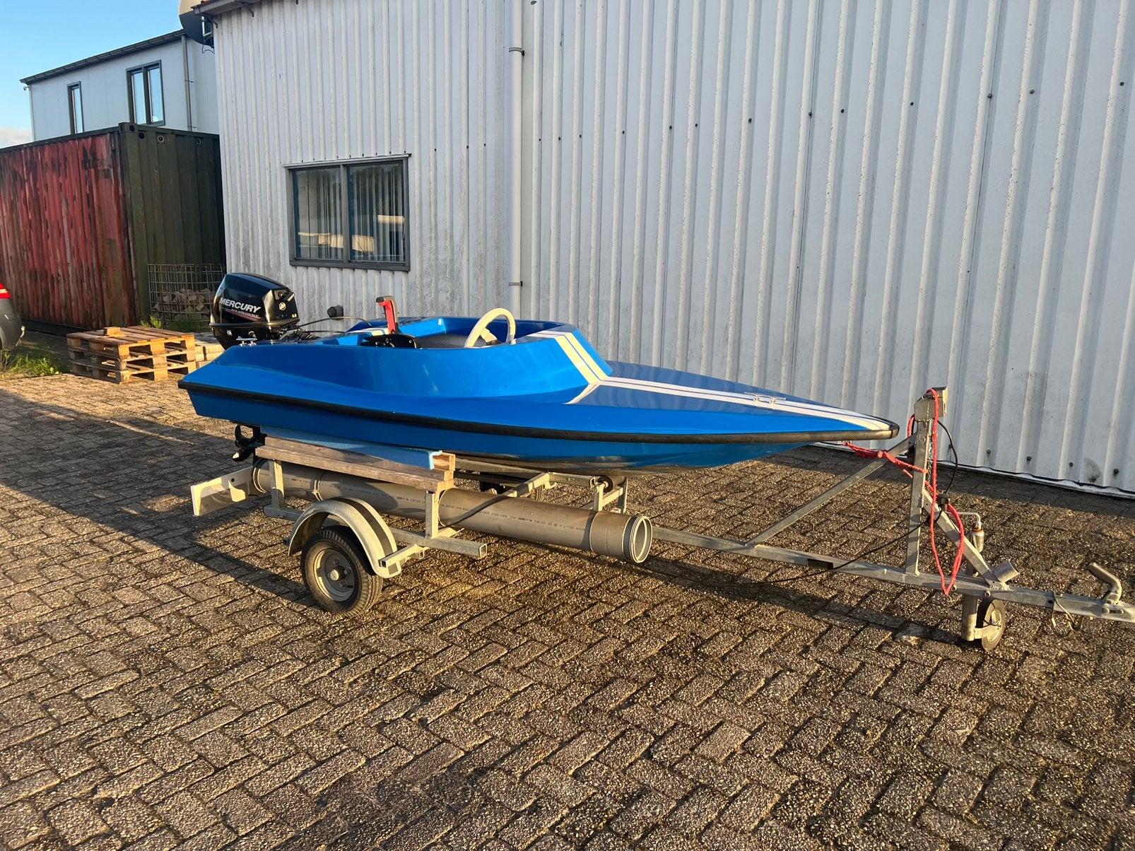 Spitfire 9,9 pk plus trailer, Watersport en Boten, Ophalen, Overige merken, Gebruikt, 10 pk
