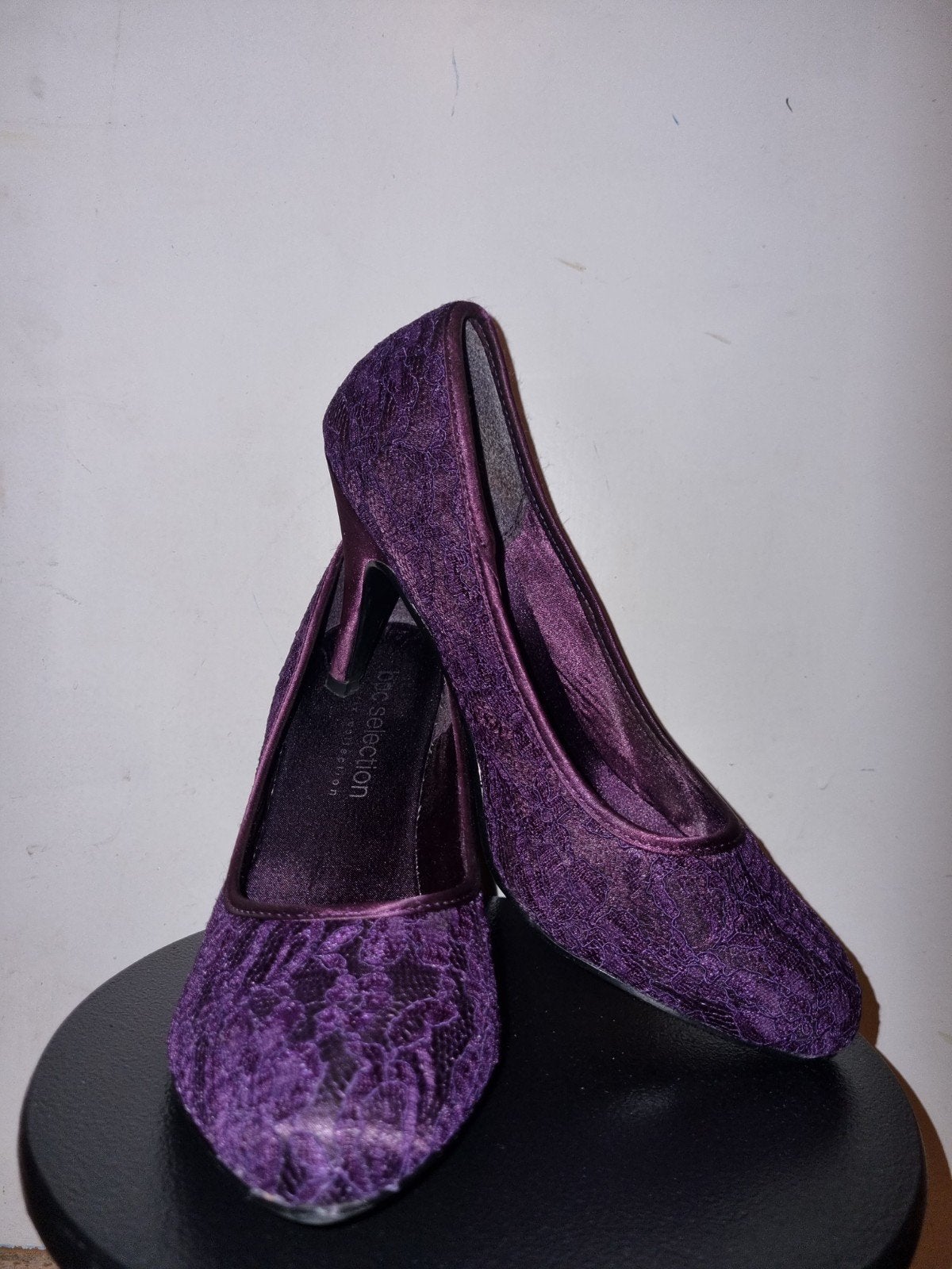 Paarse kanten pumps Bonprix, Ophalen of Verzenden, Zo goed als nieuw, Overige kleuren