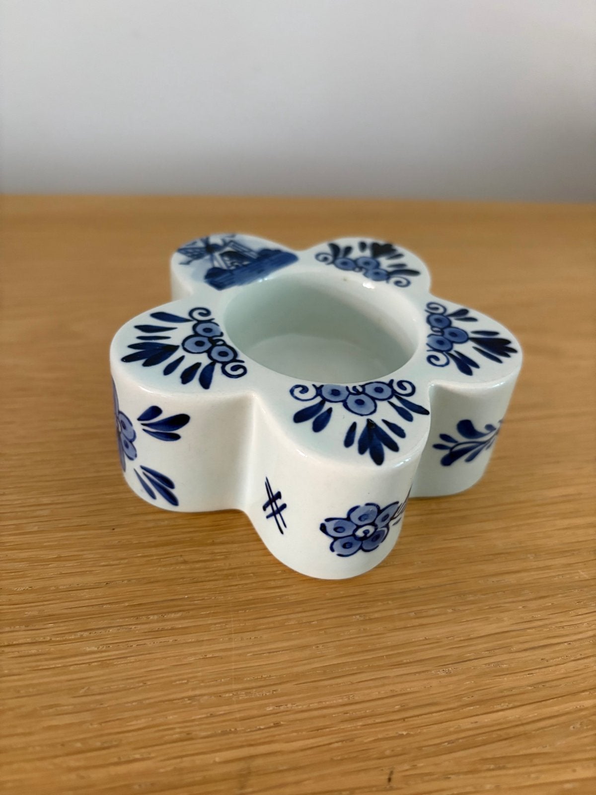 Waxinelichthouder Delf's Blauw - Bosman 851, Gebruikt, Blauw, Ophalen of Verzenden, Klassiek