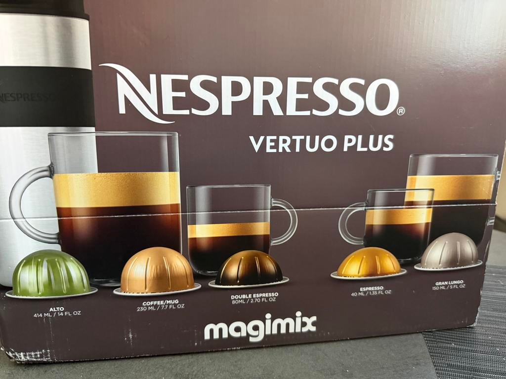Nespresso Vertuo Plus zwart, Diversen, Levensmiddelen, Ophalen of Verzenden