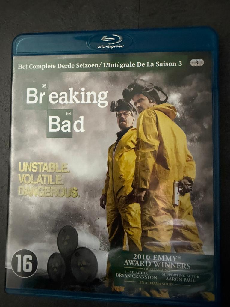 Breaking Bad Seizoen 3 Blu-ray - Het Complete Derde Seizoen, Cd's en Dvd's, Blu-ray, Zo goed als nieuw, Tv en Series, Ophalen of Verzenden