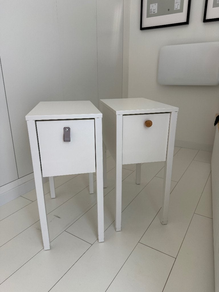 2x IKEA NORDLI nachtkastje wit | 30x50, Ophalen, Minder dan 45 cm, 55 tot 70 cm, Zo goed als nieuw