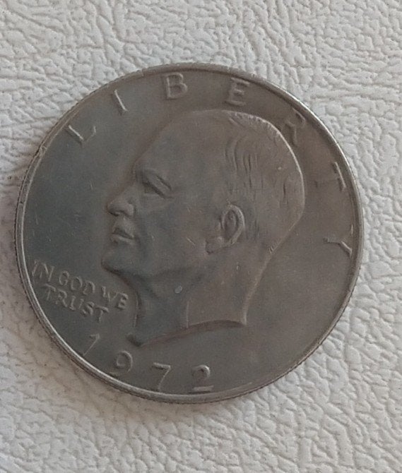 one dollar 1972 munt, circulated pre owned, volgnr 84, Ophalen of Verzenden, Noord-Amerika, Losse munt