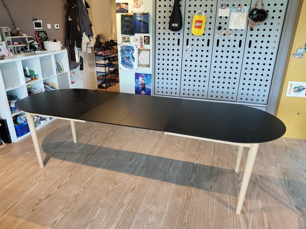 JYSK hout tafel extendable table, Huis en Inrichting, Ophalen, 200 cm of meer, 50 tot 100 cm, Vijf personen of meer