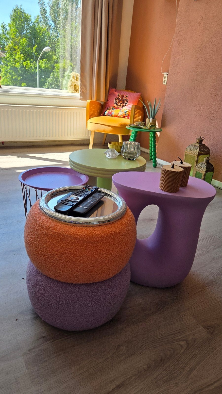 Leuke losse salontafels set van Xenos, Ophalen, Minder dan 50 cm, Gebruikt, Rond