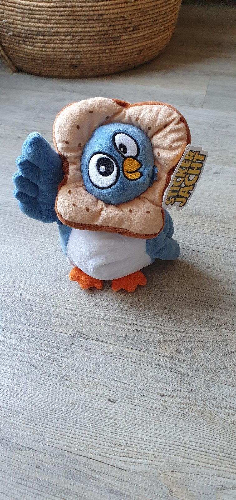 Knuffel duif Stickerjacht - stuk tv - Jumbo, Verzamelen, Jumbo, Ophalen of Verzenden