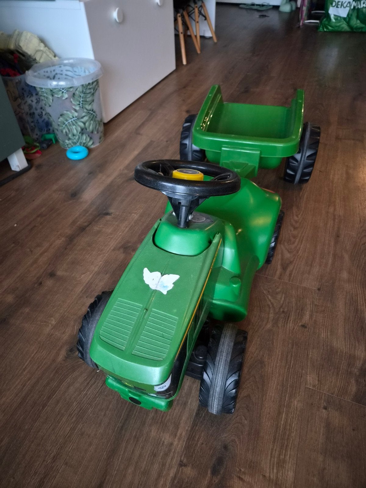 John Deere tractor met aanhanger loopauto, Ophalen, Gebruikt, Loopvoertuig, Nvt